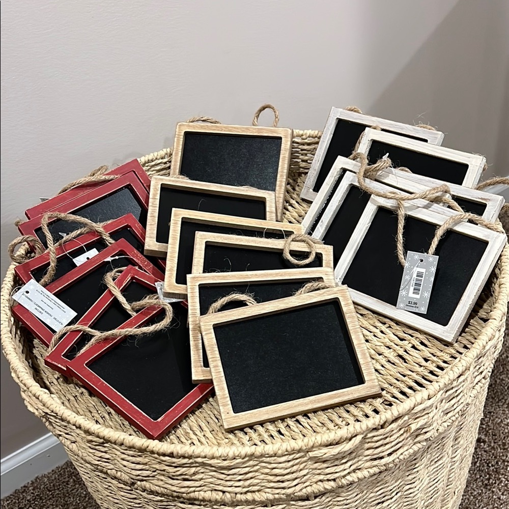 Hobby Lobby Red and Brown Accent Baskets